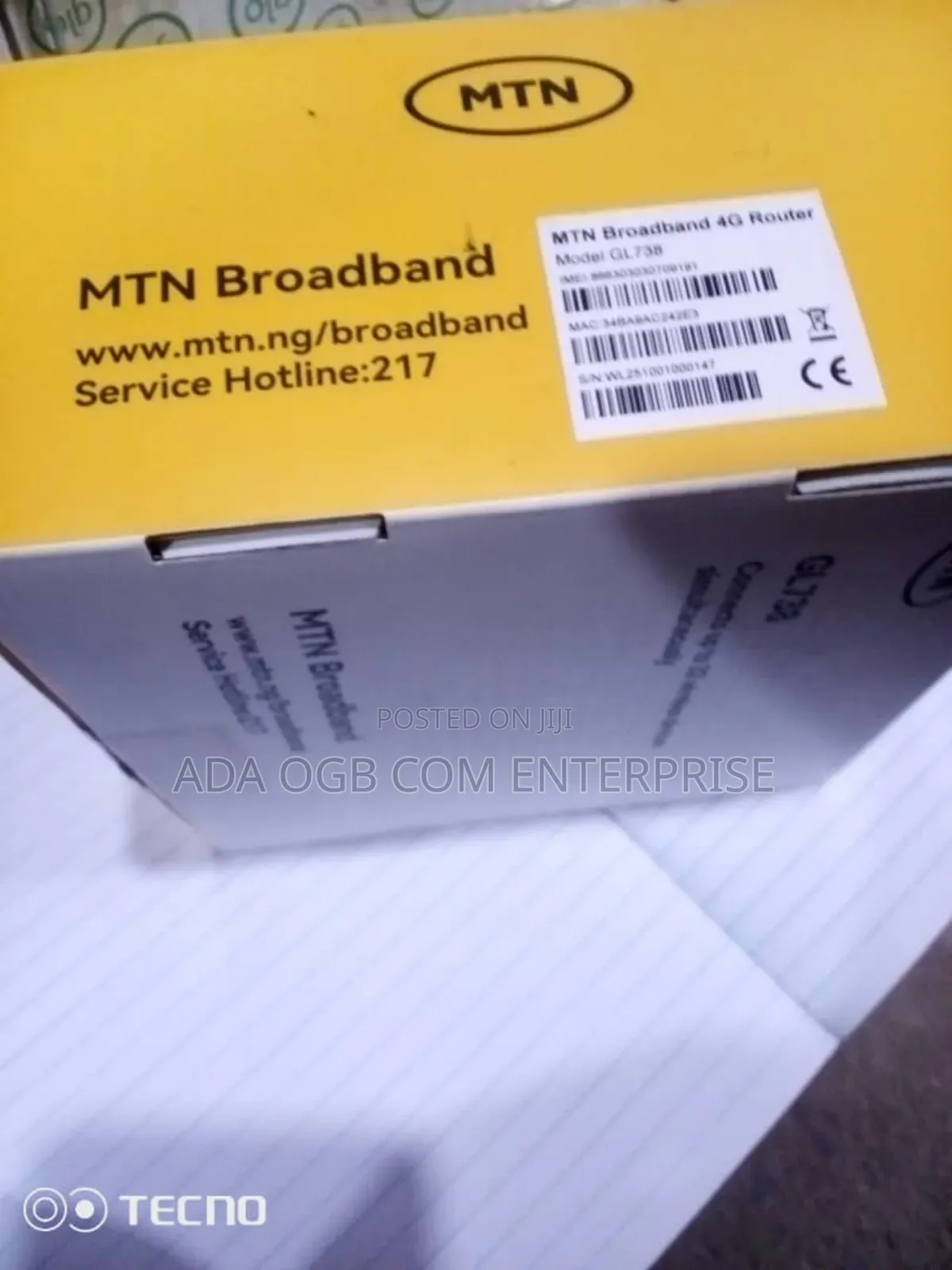 Cat 4 Router. With 50g for 30 Days