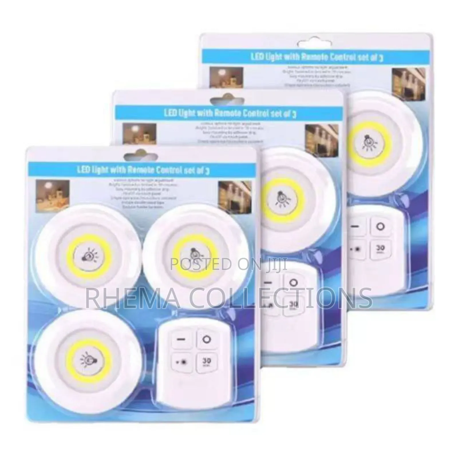 3pçs Wardrobe Light Pack With Remote Control