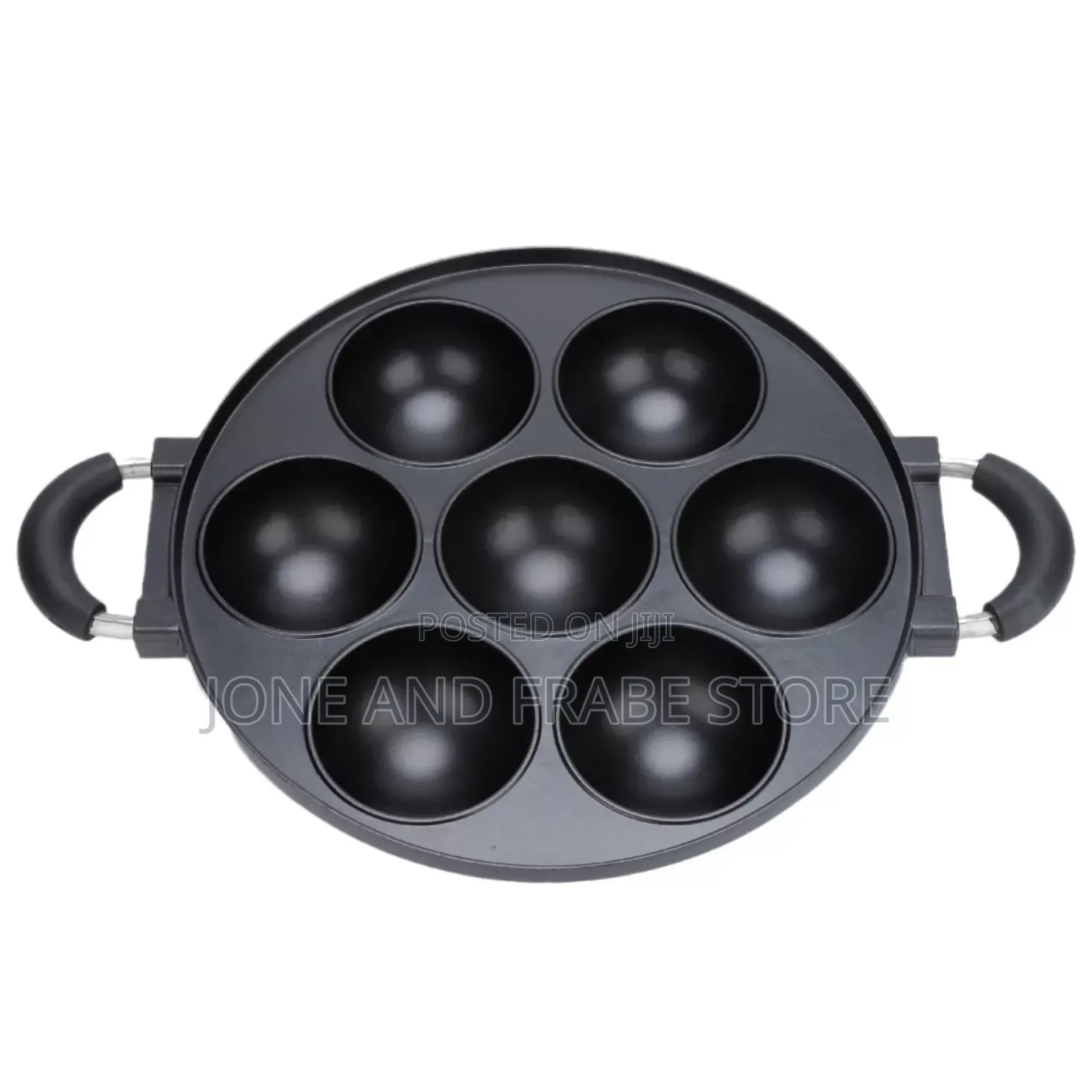 7 Hole Non-Stick Masa Cake Pan With Cover
