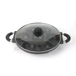 7 Hole Non-Stick Masa Cake Pan With Cover