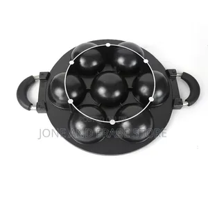 7 Hole Non-Stick Masa Cake Pan With Cover