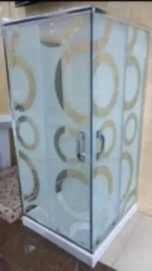 Sower Cubicle With Designer Square Glass - 90cm X 90cm