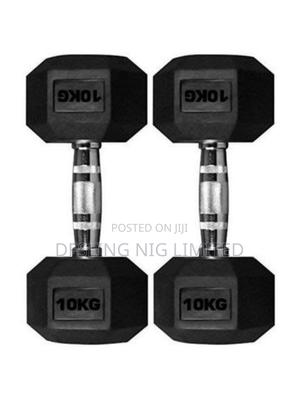 Pair of 10kg Hexagonal Dumbell (Total of 20kg)