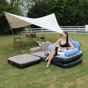 Photo - Inflatable Sofa, Can Sit or Lie Down With Electric Pump