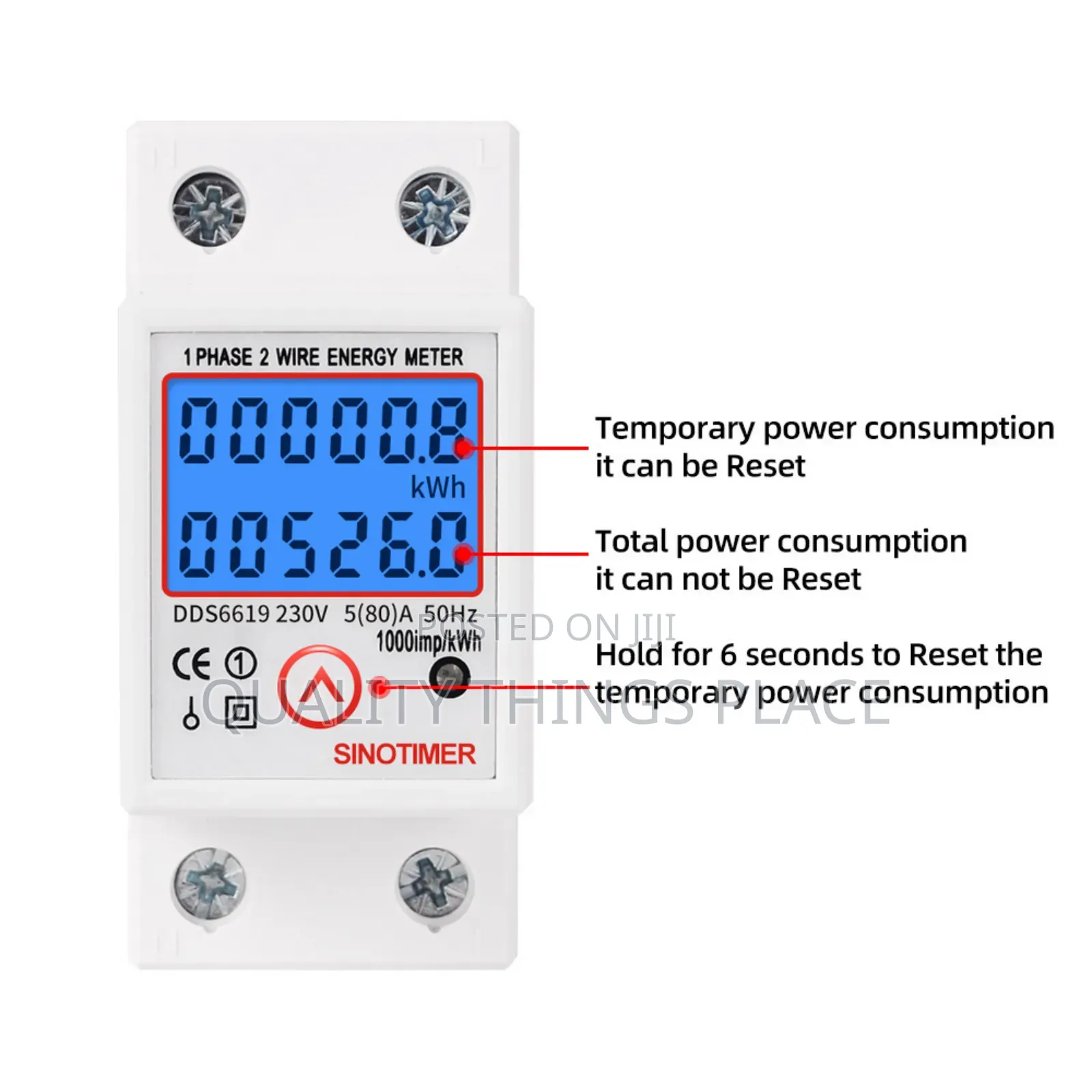 Meter Reader With Reset Button
