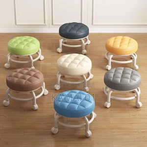 Photo - Mini Waterproof Durable Cushion Stool With Wheels