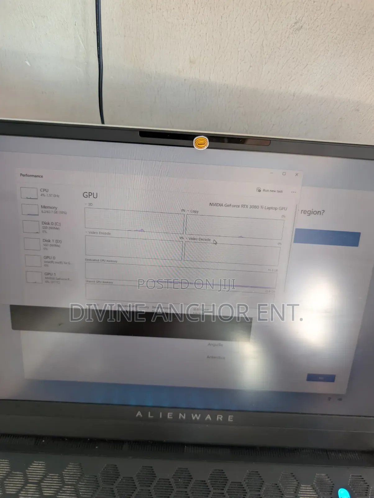 Laptop Dell Alienware X17 R2 64GB Intel Core I9 SSD 4T