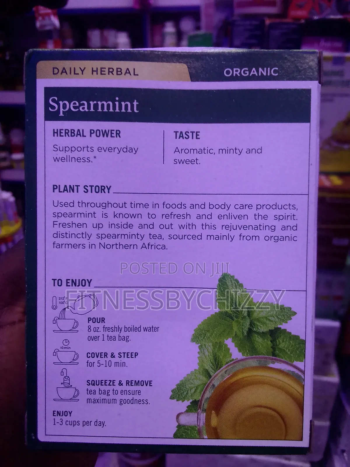 Spearmint Herbal Supplement X 16 Tea Bags