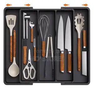 Expandable Plastic Cutlery Tray