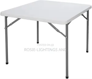 4ft Square Outdoor Plastic 4 Seater Moulded Plastic Table