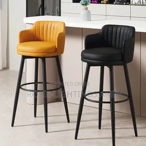 (360degree)Rotating Bar Stools With Footrest