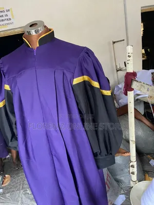 Purple / Black Church Choir Robes Bulk Rental