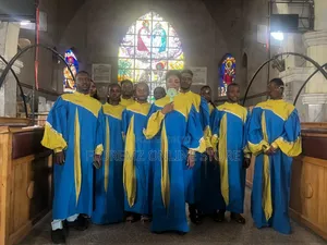 Blue / Yellow Choir Robes Bulk Rental