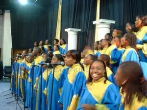 Blue / Yellow Choir Robes Bulk Rental