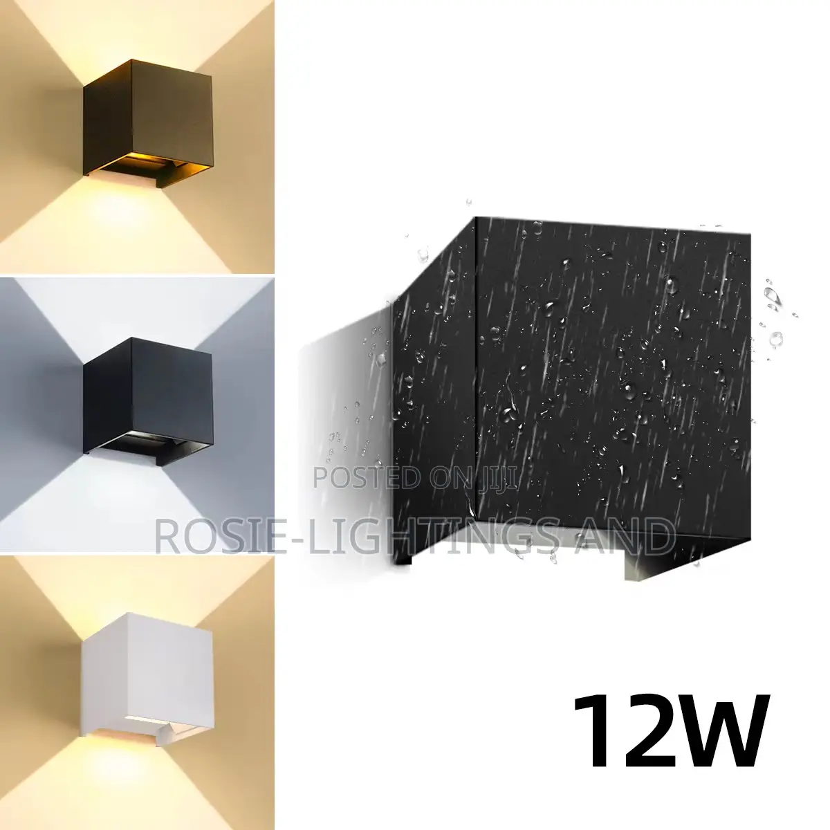 Modern Outdoor Waterproof Square Wall Light