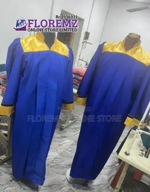 Blue / Gold Church Choir Robes Bulk Rental