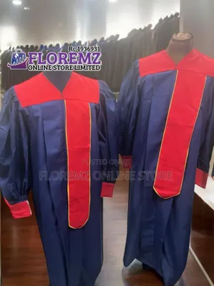Navy Blue / Red Choir Robes Bulk Rental