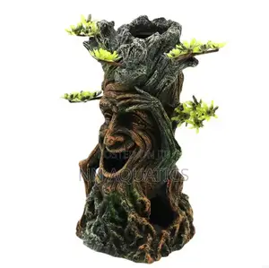 Laughing Tree Stump Aquarium Decoration