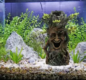 Laughing Tree Stump Aquarium Decoration