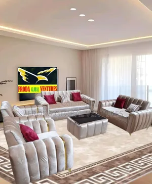 Abuja Classic Couch. 7 Seaters Sofa Chairs and Center Table