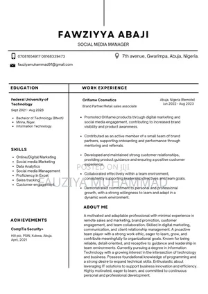 Social Media Marketing Specialist
