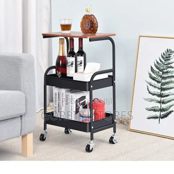 3 Layers Storage Table With Tyres