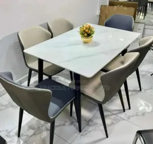 Marble Rectangular Dining Set