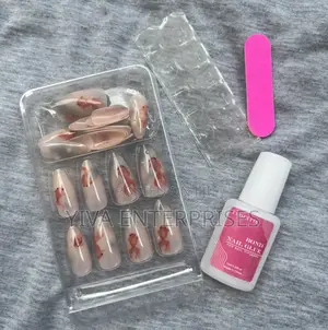 24 PCS Press on Nails Set With Extra Glue