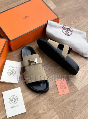 Original Hermes Leather Slip Ons
