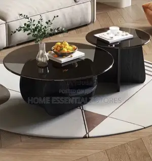 Tampered Glass Double Center Tables