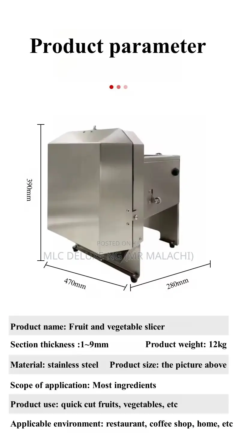 Plantain Slicing Machine (Horizontal Type) Long Plain Slicer