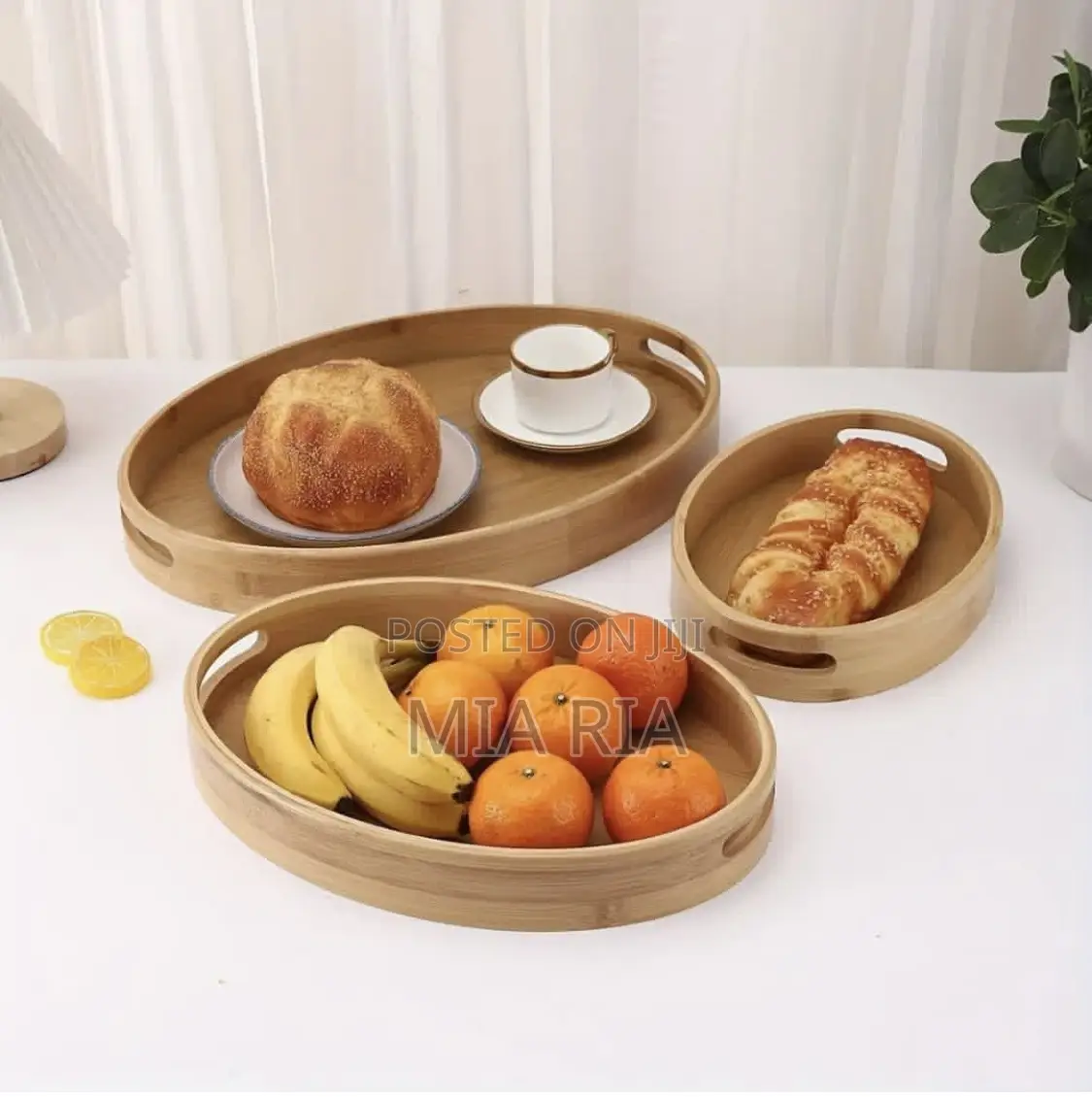 Set of Bamboo Tray