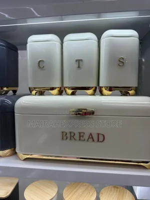 4 in 1 Bread Bin, Tea, Sugar and Coffee Set