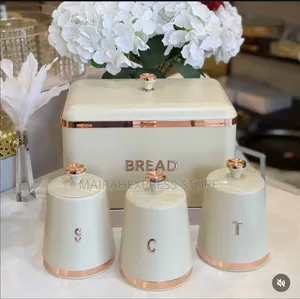 4 in 1 Bread Bin, Tea, Sugar and Coffee Set N55,000