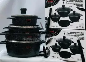 7 Pieces Diamond Series Cast Aluminium Cookware Set