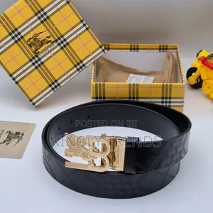 Photo - Burberry Original Leather Black Belt