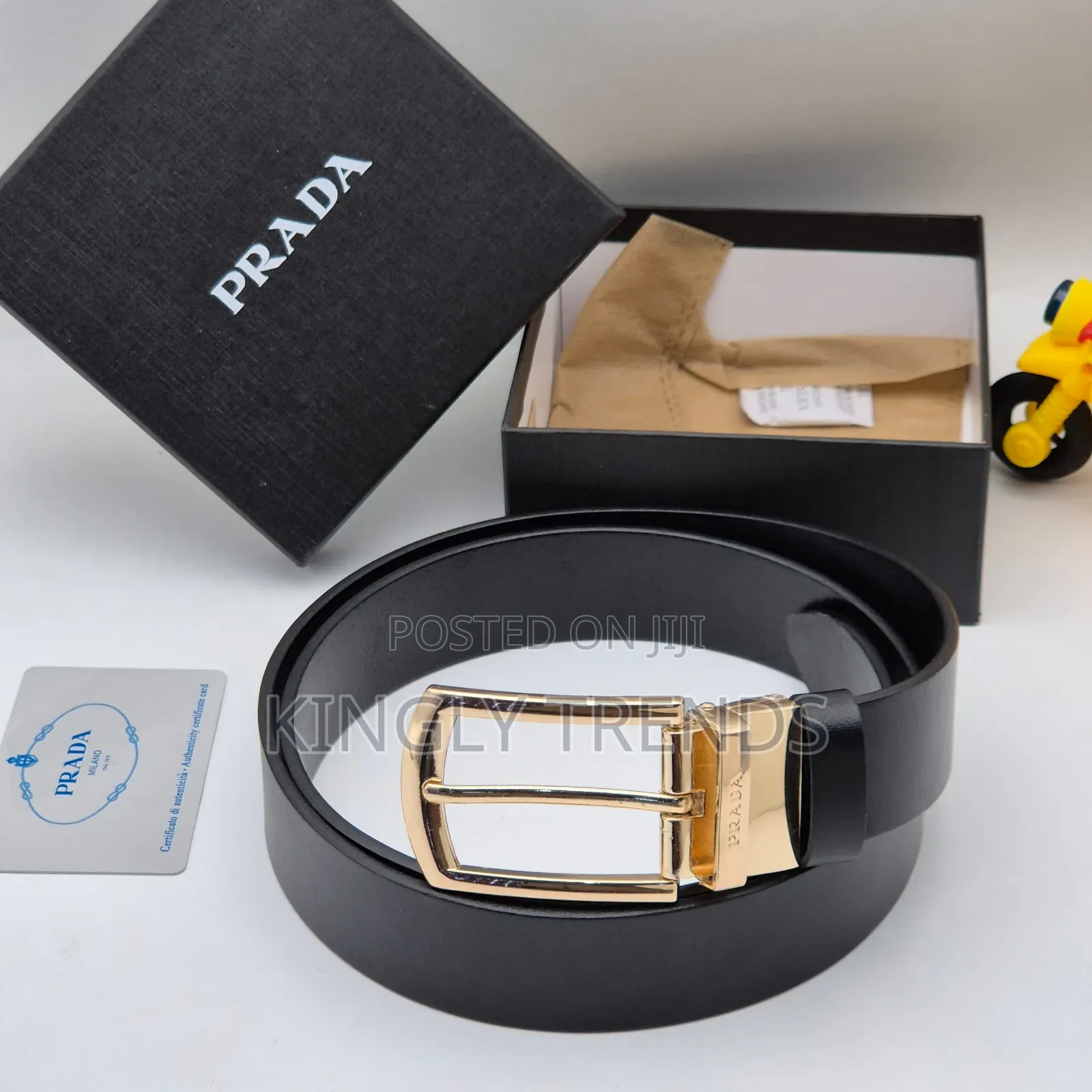 Prada Black Designer Belt