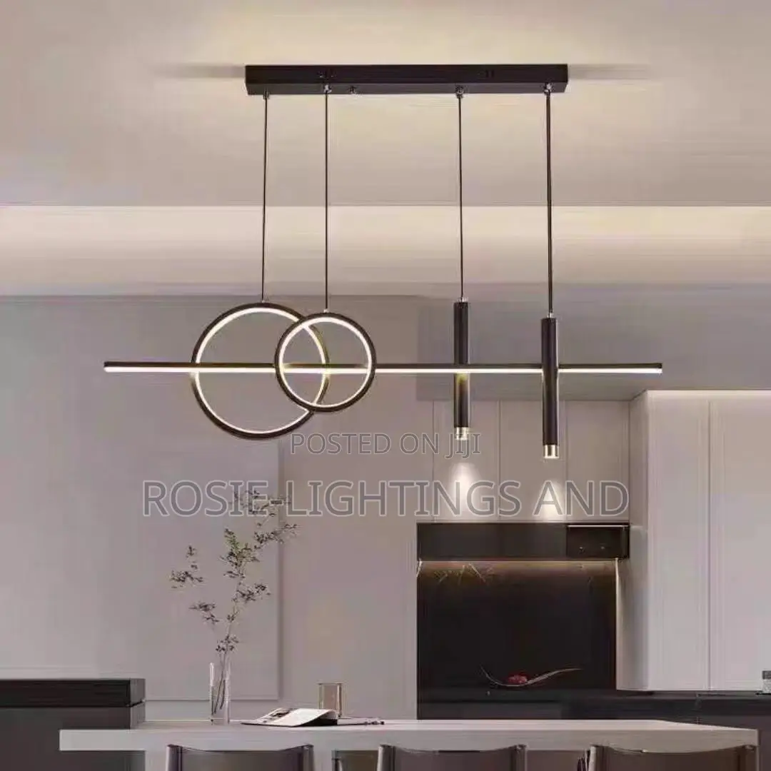 Led Dining Pendant Light (Black)