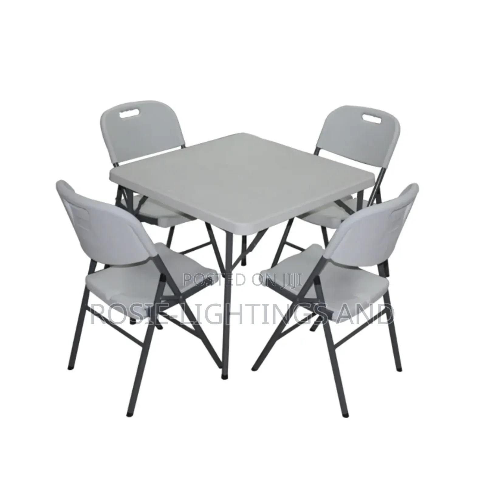 Outdoor Square 90cm X 90cm Plastic Table Chairs