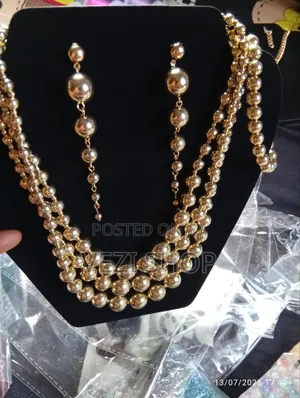 3 PCS Gold Plated Short Necklace Punk Chic Faux Set