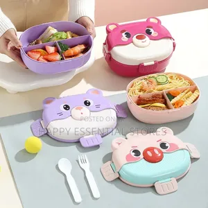 Cartoon Double Layer Bento Lunch Box