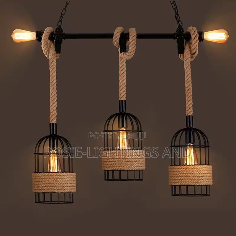 Industrial Vintage Pendant Light (Black)