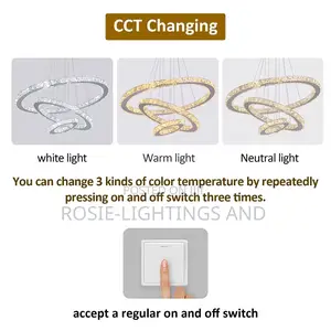 3 Step Crystal Chandelier