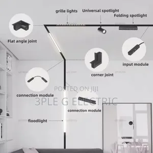 Futuristic Magnetic Track Light Accessories