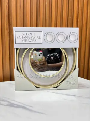 Set Of 3 Swirl Mirrors