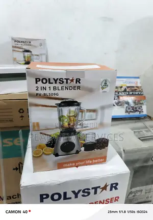 Polystar 2-in-1 Electric Blender – Model Pv-Bl509g