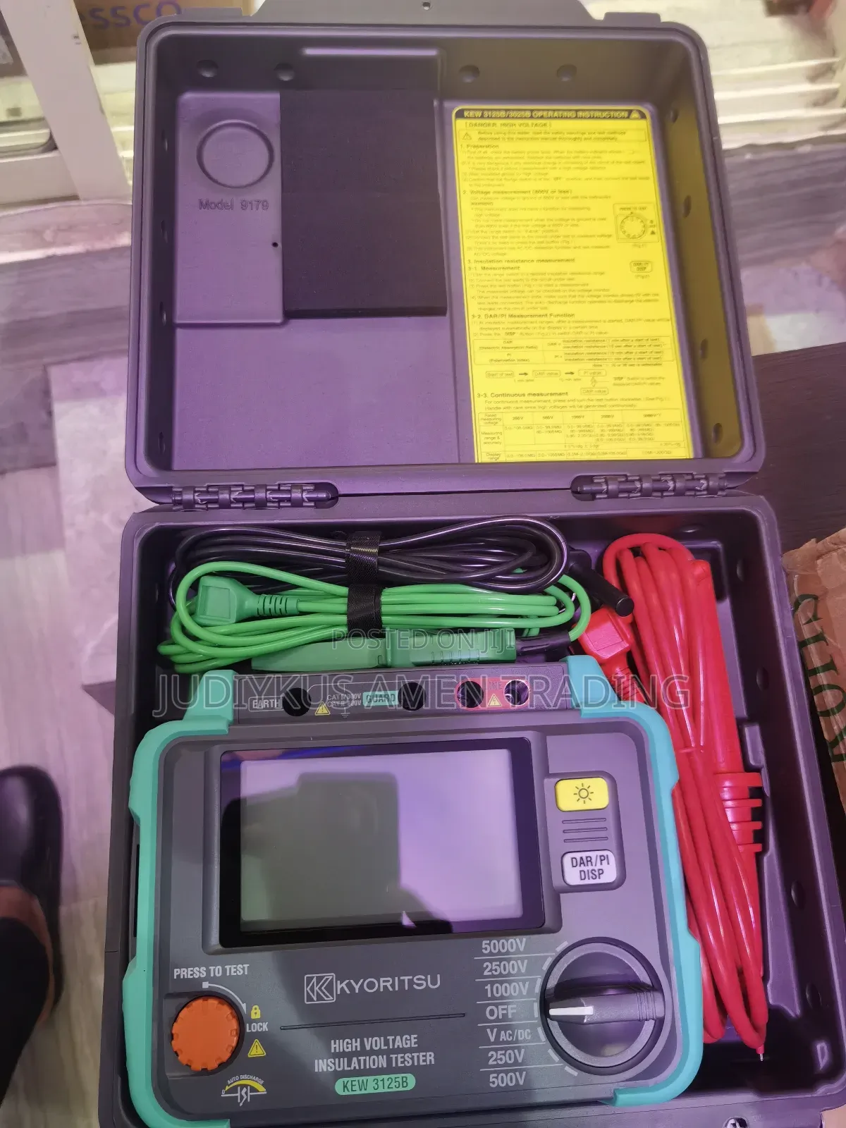 Kyoritsu 5kva High Voltage Insulation Tester