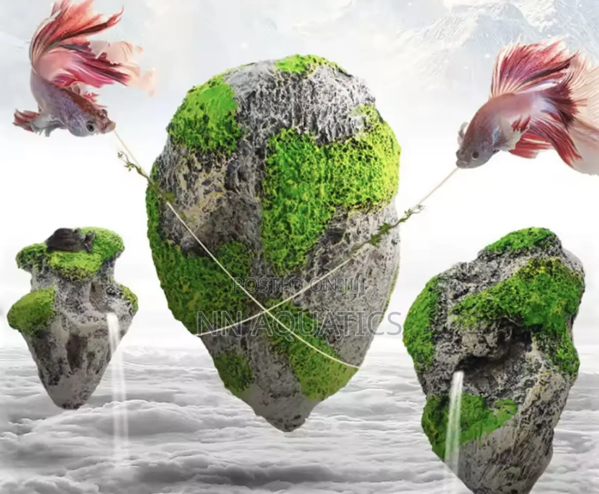 Floating Moss Rock Ornaments For Aquariums