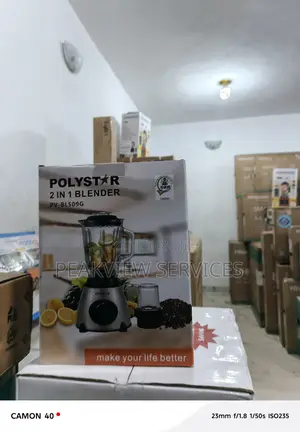 Polystar 2-in-1 Food Blender – Strong Motor Pv-Bl509g