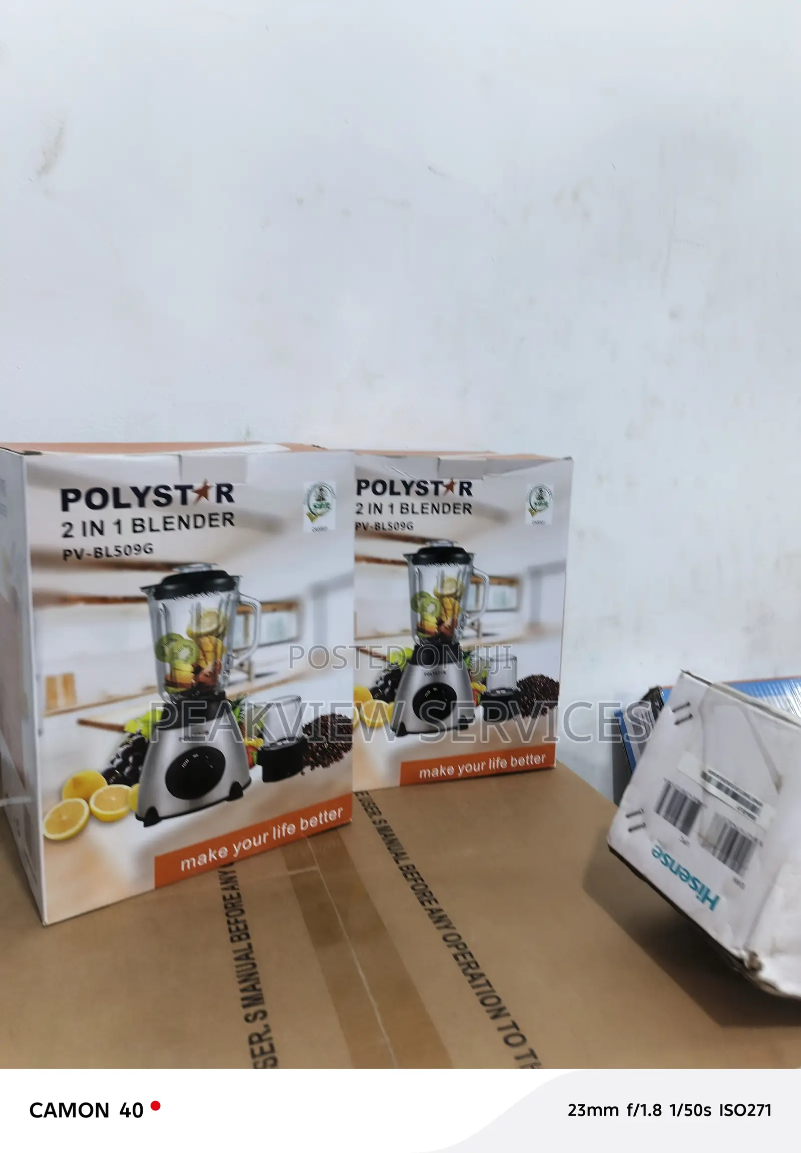 Polystar 2-in-1 Blender – Speed Control Sturdy Base